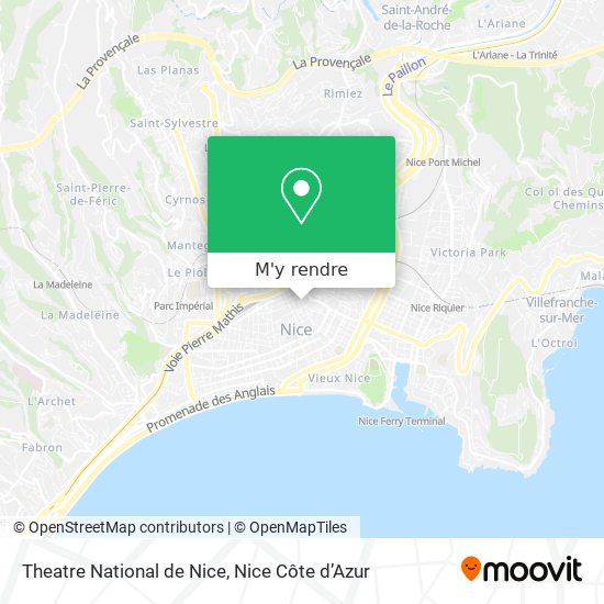Theatre National de Nice plan