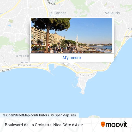 Boulevard de La Croisette plan