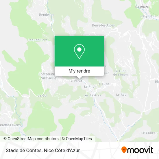 Stade de Contes plan