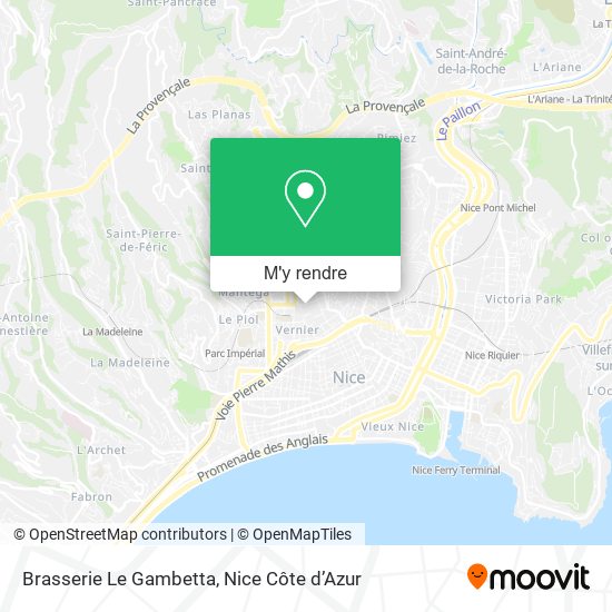 Brasserie Le Gambetta plan