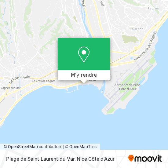 Plage de Saint-Laurent-du-Var plan