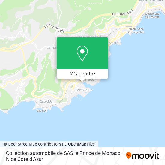 Collection automobile de SAS le Prince de Monaco plan