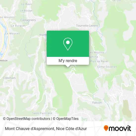 Mont Chauve d'Aspremont plan