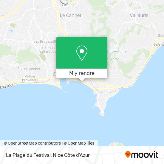 La Plage du Festival plan