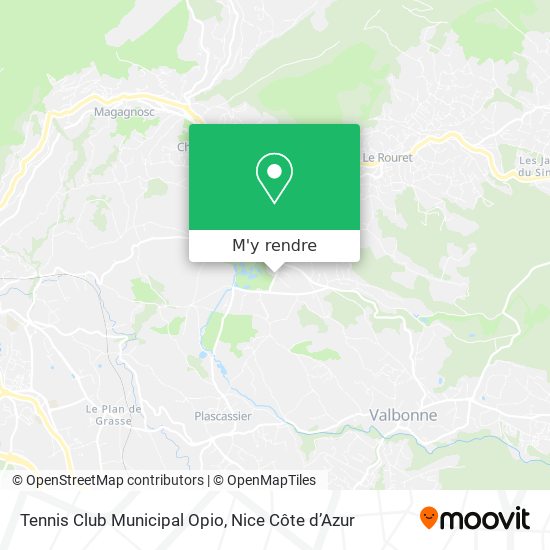 Tennis Club Municipal Opio plan