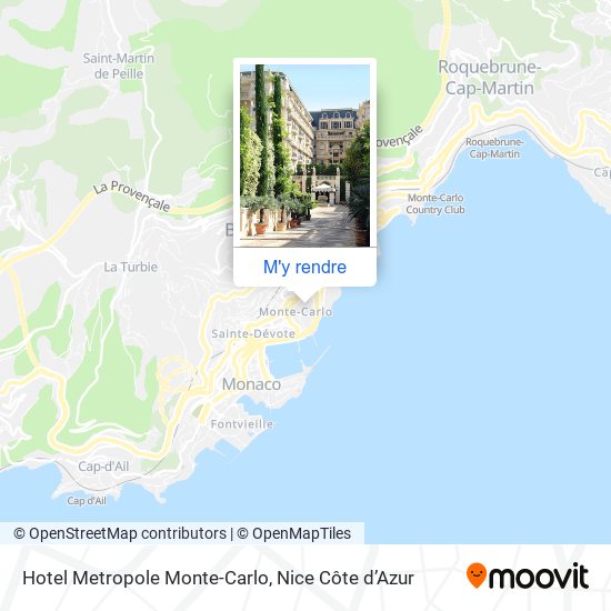 Hotel Metropole Monte-Carlo plan