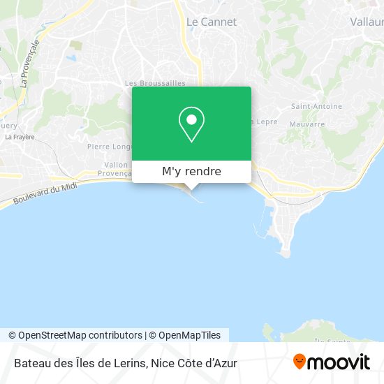 Bateau des Îles de Lerins plan
