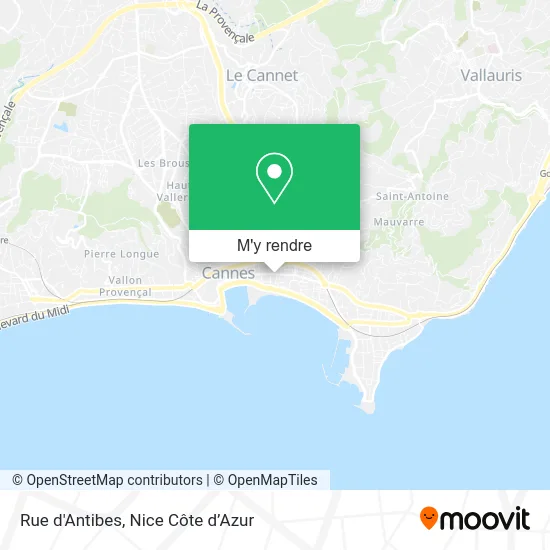Rue d'Antibes plan