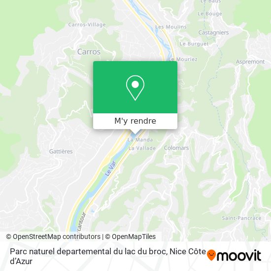 Parc naturel departemental du lac du broc plan