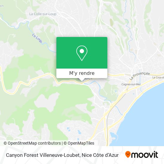 Canyon Forest Villeneuve-Loubet plan