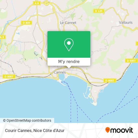 Courir Cannes plan