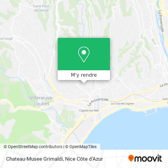 Chateau-Musee Grimaldi plan
