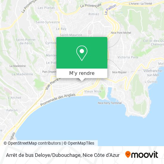 Arrêt de bus Deloye/Dubouchage plan