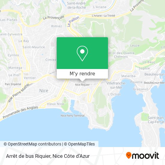 Arrêt de bus Riquier plan