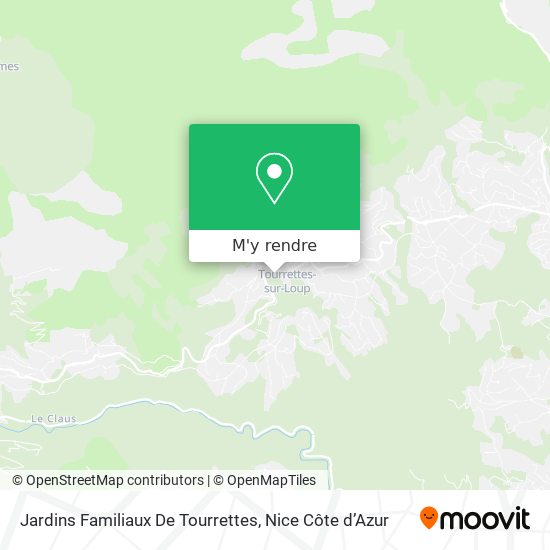 Jardins Familiaux De Tourrettes plan