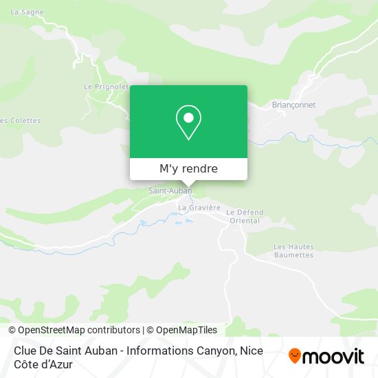 Clue De Saint Auban - Informations Canyon plan