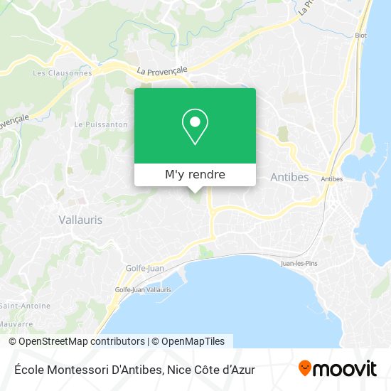 École Montessori D'Antibes plan