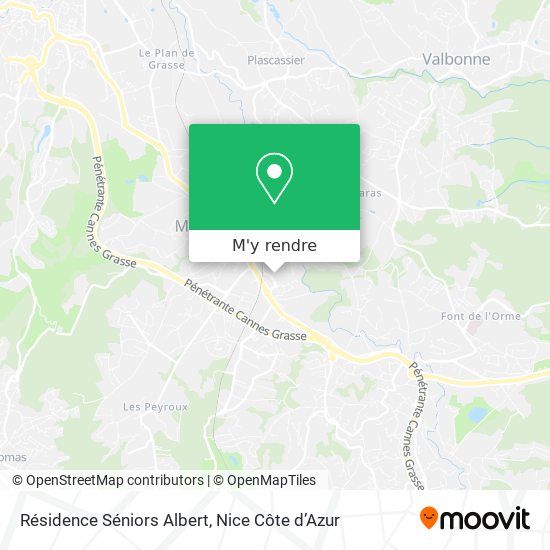 Résidence Séniors Albert plan