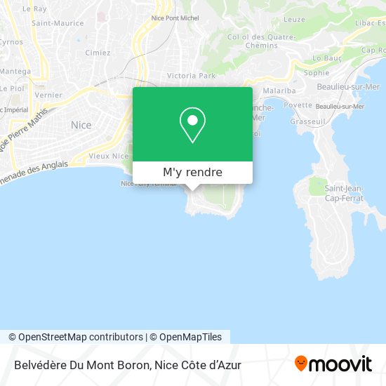 Belvédère Du Mont Boron plan