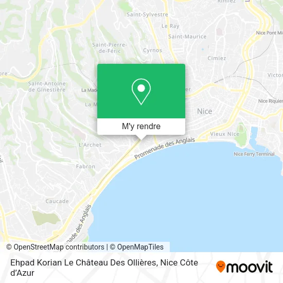Ehpad Korian Le Château Des Ollières plan