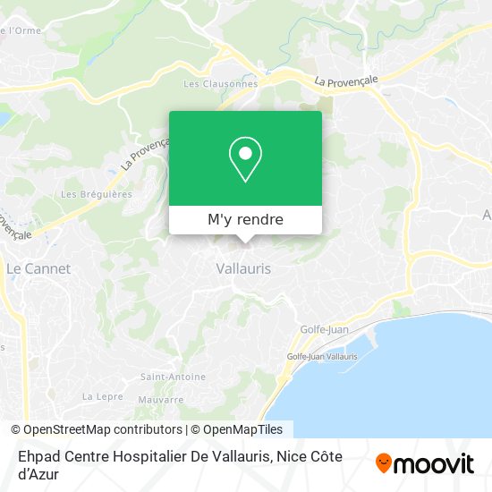 Ehpad Centre Hospitalier De Vallauris plan