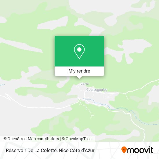 Réservoir De La Colette plan