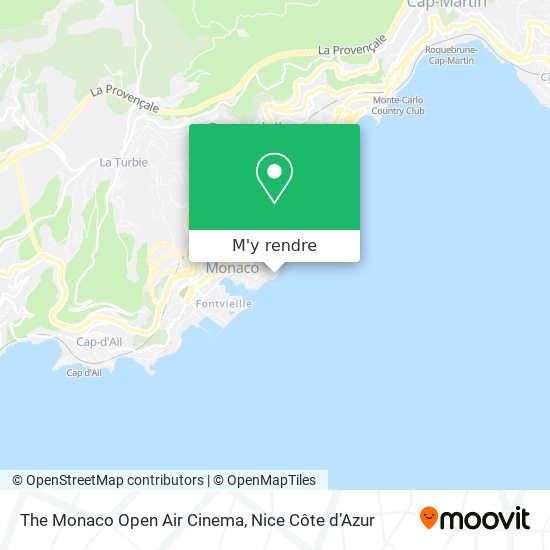 The Monaco Open Air Cinema plan