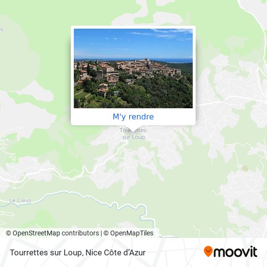 Tourrettes sur Loup plan