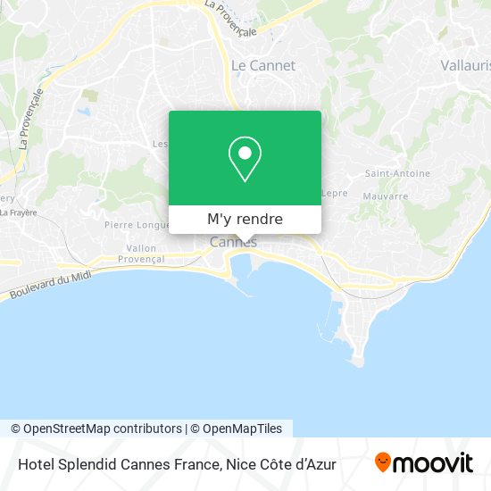 Hotel Splendid Cannes France plan