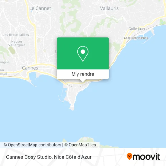 Cannes Cosy Studio plan