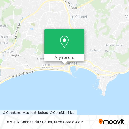 Le Vieux Cannes du Suquet plan