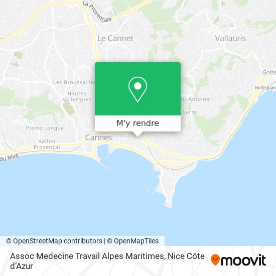 Assoc Medecine Travail Alpes Maritimes plan