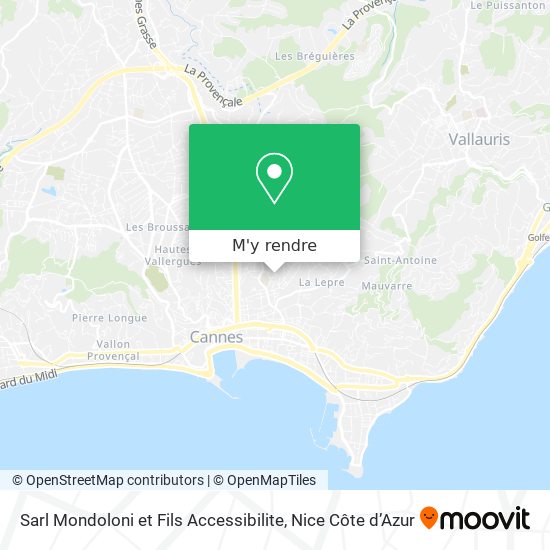 Sarl Mondoloni et Fils Accessibilite plan