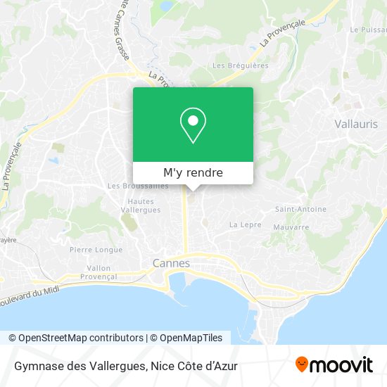 Gymnase des Vallergues plan