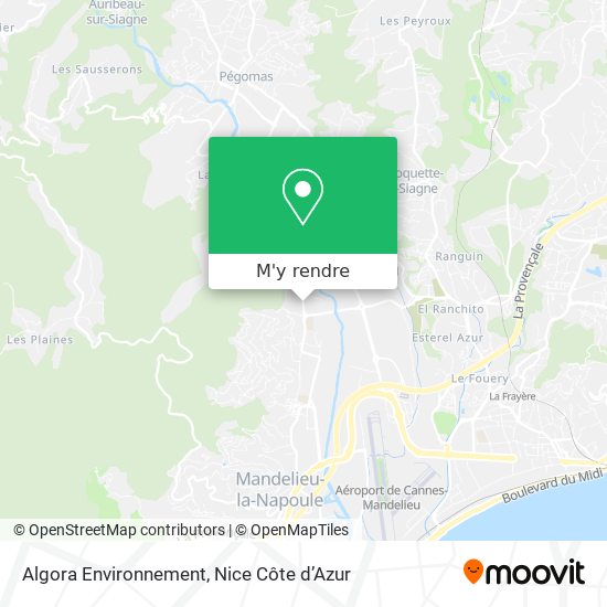 Algora Environnement plan