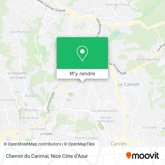 Chemin du Carimaï plan