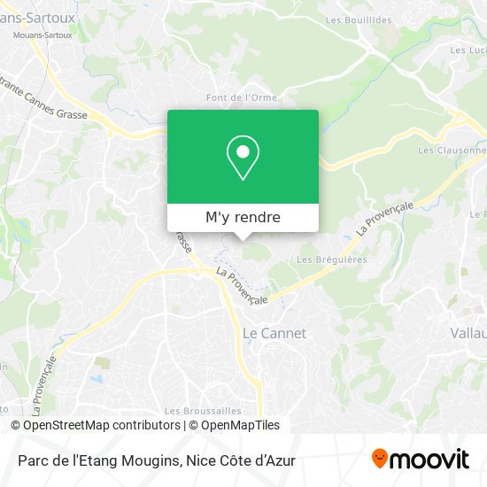 Parc de l'Etang Mougins plan