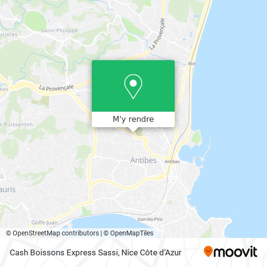 Cash Boissons Express Sassi plan