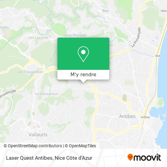 Laser Quest Antibes plan