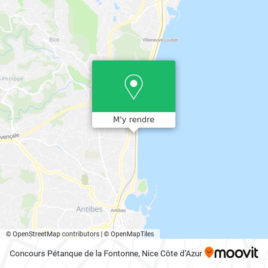Concours Pétanque de la Fontonne plan