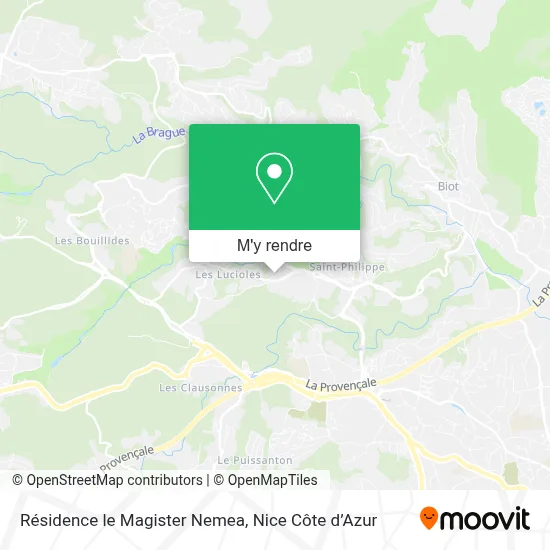 Résidence le Magister Nemea plan