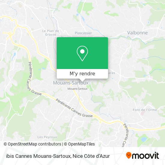 ibis Cannes Mouans-Sartoux plan