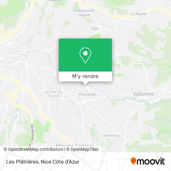 Les Plâtrières plan