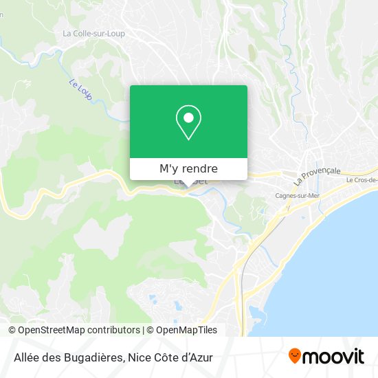 Allée des Bugadières plan