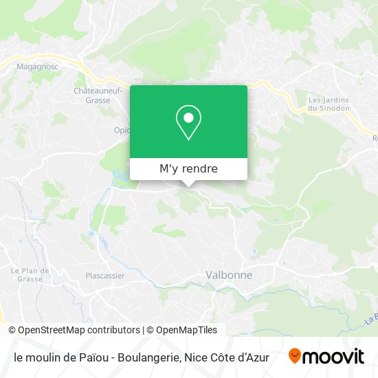 le moulin de Païou - Boulangerie plan