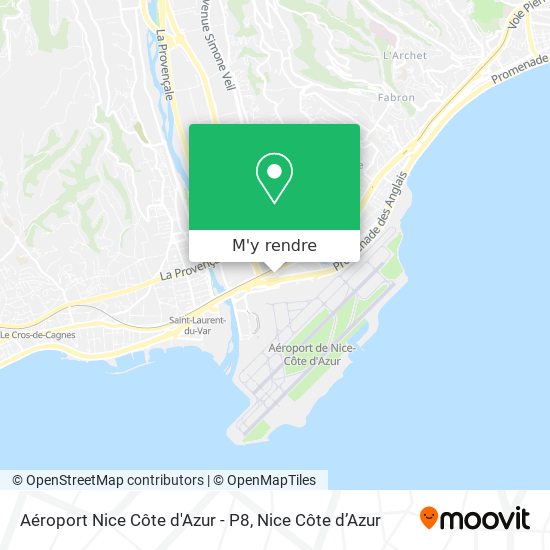 Aéroport Nice Côte d'Azur - P8 plan