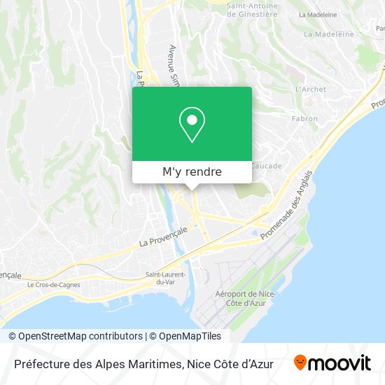 Préfecture des Alpes Maritimes plan