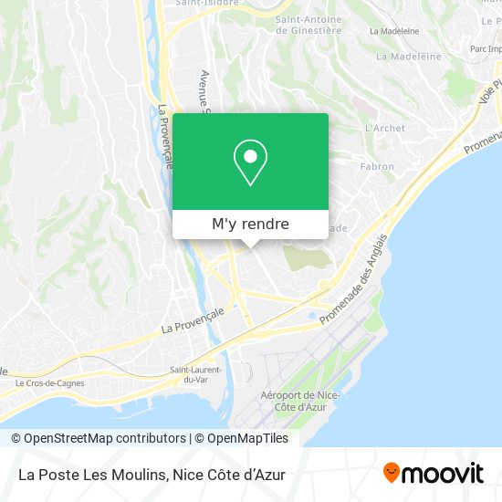 La Poste Les Moulins plan