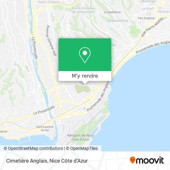 Cimetière Anglais plan