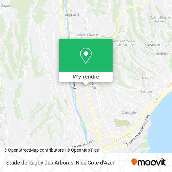Stade de Rugby des Arboras plan